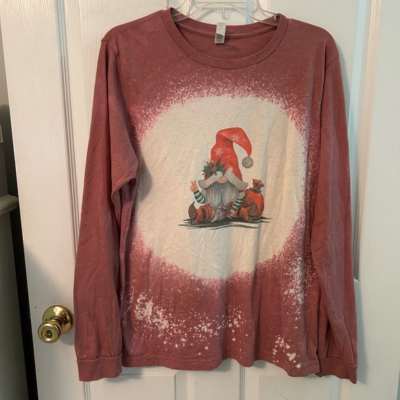 Bella Canvas Tops - Women’s long sleeve Christmas gnome shirt